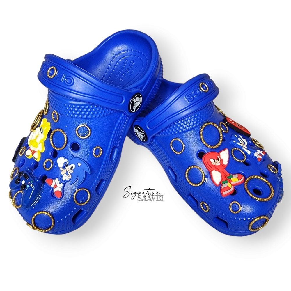 BRAND NEW Signature 'Sonic&Friends' Crocs (Kid's Size 9C) - Picture 4 of 5